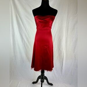 Beautiful Spotlight by Warehouse Red Strapless Dress  Size 6/34